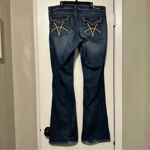 KUT from the Kloth Womens Boot Cut Denim Jeans size 12 Dark Wash KP643MA2 - Picture 4 of 12